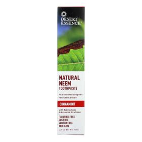 Desert Essence - Toothpaste - Neem - Cinnamint - 6.25 Oz - 1 Each