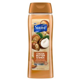 Suave Essentials Gentle Body Wash, Cocoa Butter & Shea, 18 oz