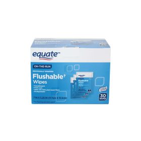 Equate 30 Count Scented Flushable Wipe Singles