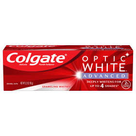 Colgate Optic White Advanced Teeth Whitening Toothpaste;  Sparkling White;  3.2 oz