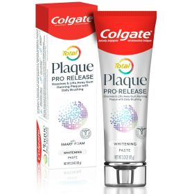 Colgate Total Plaque Pro Release Whitening Toothpaste;  3 oz Tube