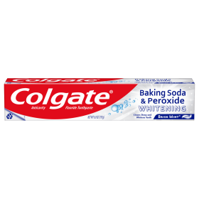 Colgate Baking Soda and Peroxide Toothpaste;  Brisk Mint;  6 oz Tube