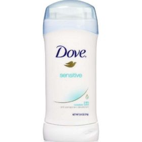 Dove Anti-Perspirant Deodorant, Sensitive Skin 2.60 oz (Pack of 2)