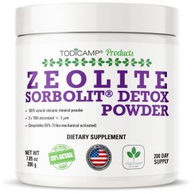 Sorbolit Zeolite Detox Powder 7.05oz Clinoptilolite Zeolite Powder Sorbolit 1 - 2 ¬µm Zeolite Clinoptilolite Powder Supplement for Liver Detox 200 Day