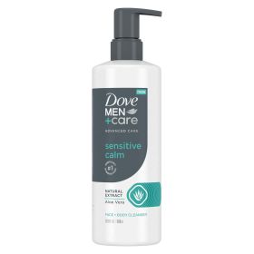 Dove Men+Care Advanced Care Sensitive Calm Aloe Vera Face and Body Cleanser, 16.9 fl oz