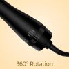 3 in 1 Hot Air Comb Electric Black Hair Dryer Brush Hot Air Comb Straight Hair Comb