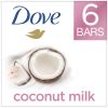 Dove Restoring Coconut Cocoa Butter Beauty Bar Soap All Skin Type 3.75 oz, 6 Counts