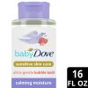 Baby Dove Bubble Bath Calming Moisture Newborn Sensitive Skin Hypoallergenic, 16 oz